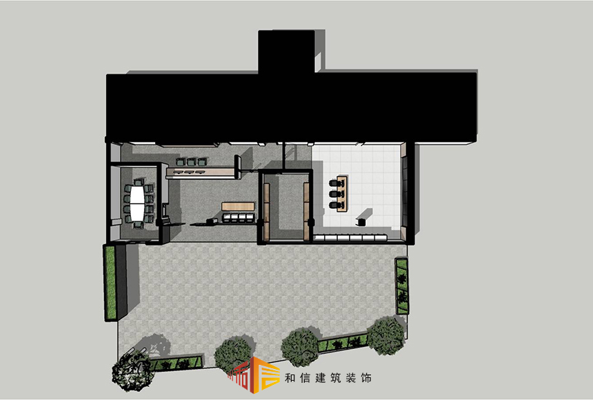 成都市機投鎮執法大隊辦公室裝修設計